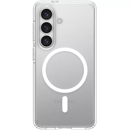 Spigen Ultra Hybrid MagFit Samsung Galaxy S26 Plus tok, Clear White, átlátszó-fehér