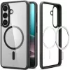 Spigen Ultra Hybrid MagFit Samsung Galaxy S26 tok, Matte Black, átlátszó-fekete