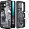 Spigen Ultra Hybrid MagFit Samsung Galaxy S26 Ultra tok, MagSafe, Zero One, átlátszó-fekete