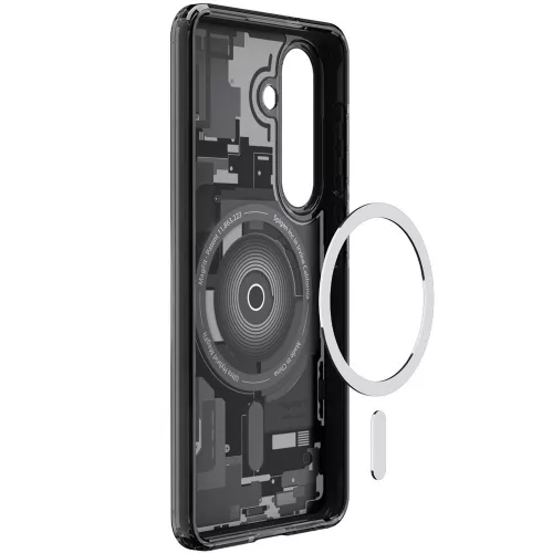 Spigen Ultra Hybrid MagFit Samsung Galaxy S26 tok, MagSafe, Zero One, átlátszó-fekete