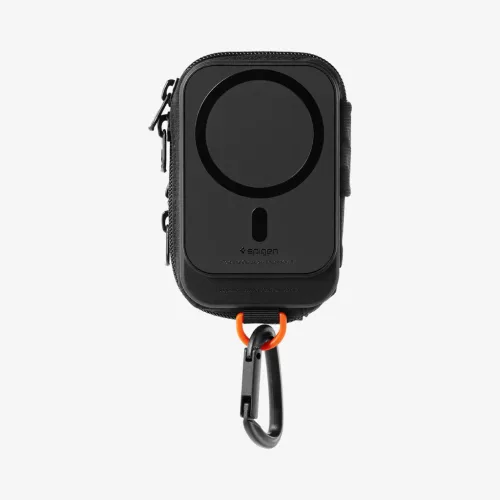Spigen Snap Zip MagFit kártyatartó / táska, rendszerező, MagSafe, fekete