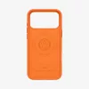 Spigen Silicone Fit MagFit Apple iPhone 17 Pro tok, MagSafe, Cosmic Orange, narancs