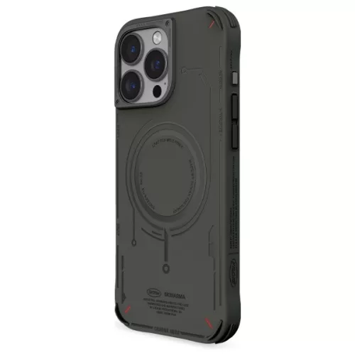 Skinarma Mecha Apple iPhone 16 Pro mágneses tok, olivazöld / szürke