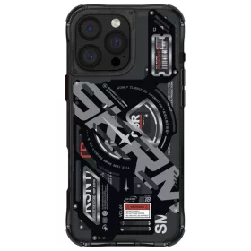 Skinarma Ekho Apple iPhone 16 Pro mágneses tok, fekete