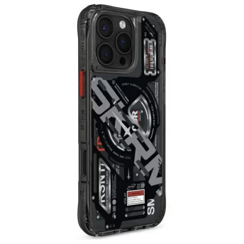 Skinarma Ekho Apple iPhone 16 Pro mágneses tok, fekete