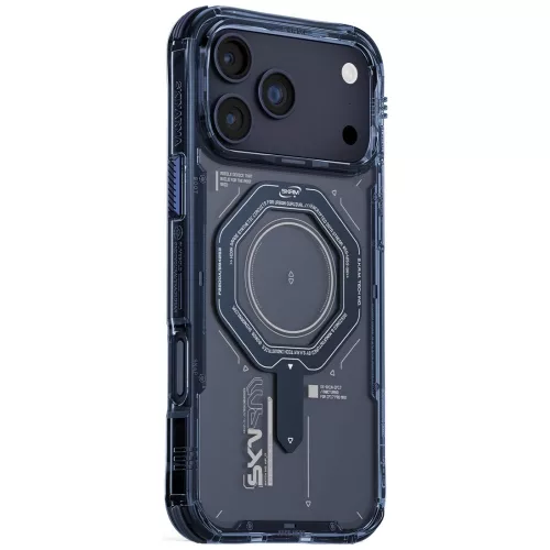 Skinarma Magma Apple iPhone 17 Pro mágneses tok, Magsafe kompatibilis, kék