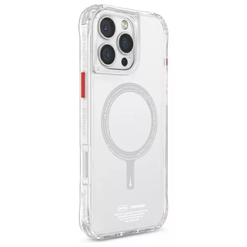 Skinarma Saido Apple iPhone 16 Pro Max mágneses tok, Magsafe kompatibilis, átlátszó