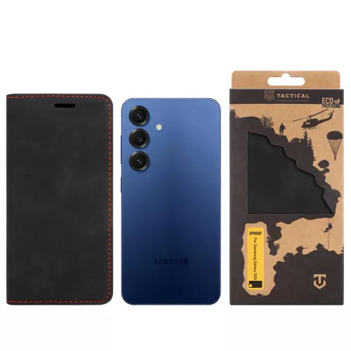 Tactical Xproof Samsung Galaxy S26 Plus flip/oldalra nyíló tok, fekete