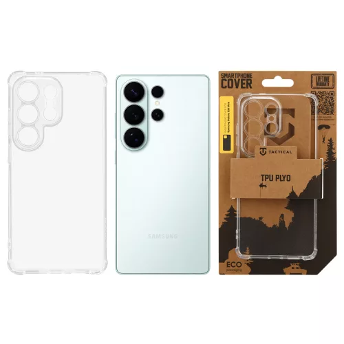 Tactical TPU Plyo Samsung Galaxy S26 Ultra hátlap tok, átlátszó