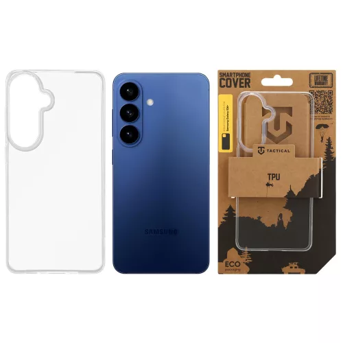 Tactical TPU Samsung Galaxy S26 Plus hátlap tok, átlátszó