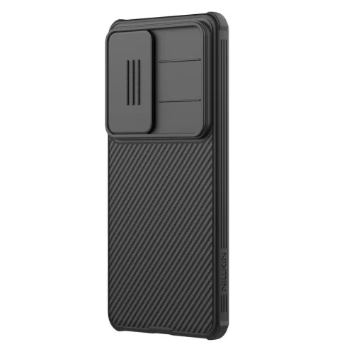Nillkin CamShield Pro Samsung Galaxy S26 Ultra műanyag hátlap tok kameravédelemmel, fekete
