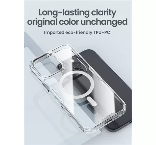 Nillkin Nature TPU Pro Samsung Galaxy S26 Plus mágneses hátlap tok, átlátszó