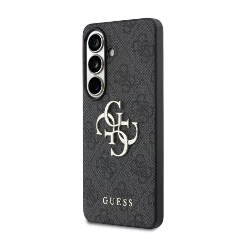 Guess PU 4G Metal Logo Samsung Galaxy S26 tok, szürke