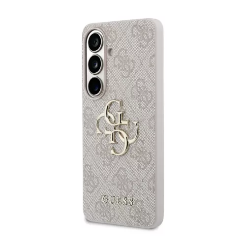 Guess PU 4G Metal Logo Samsung Galaxy S26 Plus tok, rózsaszín