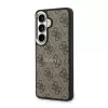 Guess PU Leather 4G Gold Frame Samsung Galaxy S26 Plus mágneses tok, barna