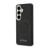 Guess PU Perforated 4G Logo Samsung Galaxy S26 mágneses tok, fekete
