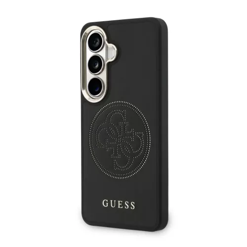 Guess PU Perforated 4G Logo Samsung Galaxy S26 mágneses tok, fekete