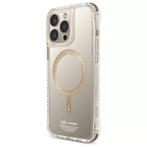 Skinarma Saido Apple iPhone 16 Pro mágneses tok, Magsafe kompatibilis, arany