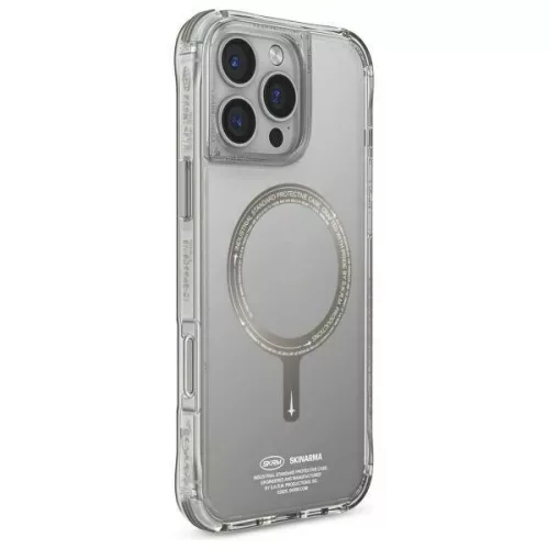 Skinarma Saido Apple iPhone 16 Pro mágneses tok, Magsafe kompatibilis, ezüst