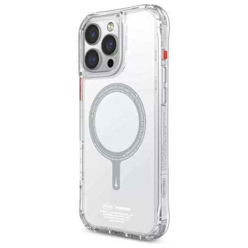 Skinarma Saido Apple iPhone 16 Pro mágneses tok, Magsafe kompatibilis, átlátszó