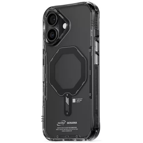 Skinarma Saido Apple iPhone 17 mágneses tok, Magsafe kompatibilis, fekete