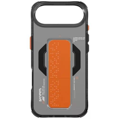 Skinarma Haxa Apple iPhone Air (2025) mágneses tok kitámasztóval, Magsafe kompatibilis, fekete