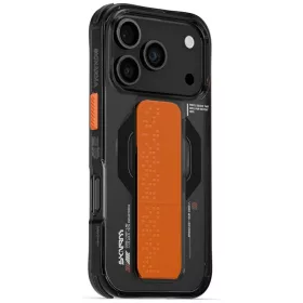   Skinarma Haxa Apple iPhone 17 Pro mágneses tok kitámasztóval, Magsafe kompatibilis, fekete