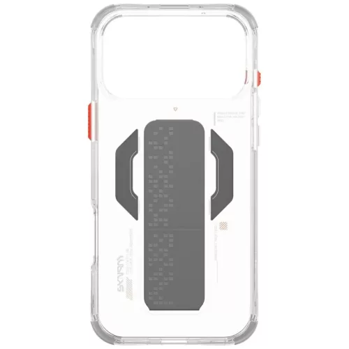 Skinarma Haxa Apple iPhone 17 Pro Max mágneses tok kitámasztóval, Magsafe kompatibilis, átlátszó
