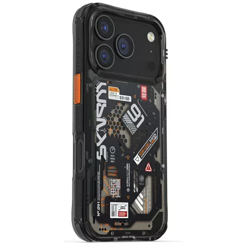 Skinarma Spectra Apple iPhone 17 Pro Max mágneses tok, Magsafe kompatibilis, fekete