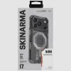 Skinarma Magma Apple iPhone 17 Pro mágneses tok, Magsafe kompatibilis, szürke
