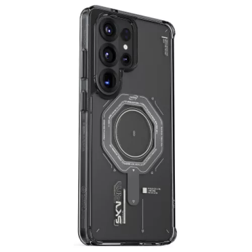 Skinarma Magma Samsung Galaxy S26 Ultra mágneses tok, Magsafe kompatibilis, szürke