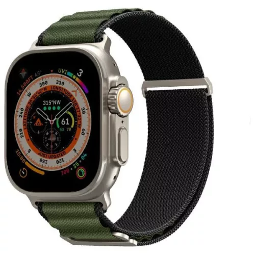 Skinarma Kobu Apple Watch állítható szíj, 49/45/44/42MM, olive (zöld)