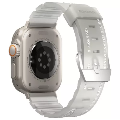 Skinarma Kobu Apple Watch állítható szíj, 49/45/44/42MM, frost (fehér)