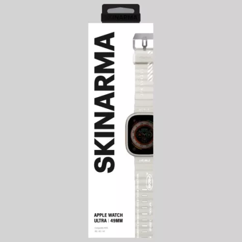 Skinarma Kobu Apple Watch állítható szíj, 49/45/44/42MM, frost (fehér)