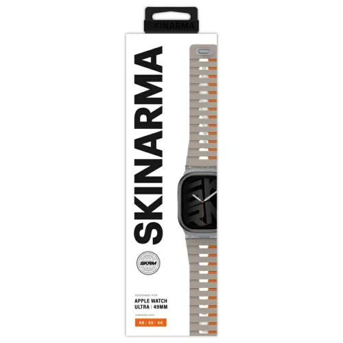 Skinarma Gemini Apple Watch állítható szíj, 49/46/45/44/MM, szürke