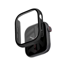   Skinarma Gado Apple Watch 11 / Watch 10 46mm tok, kijelzővédő felülettel, fekete