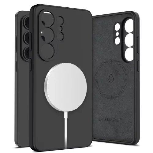 Tech-Protect Silicone Samsung Galaxy S26 Ultra szilikon tok, MagSafe, fekete
