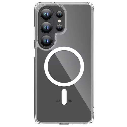 Tech-Protect Flexair Hybrid Samsung Galaxy S26 Ultra hátlap tok, megerősített sarok, MagSafe, átlátszó-fehér