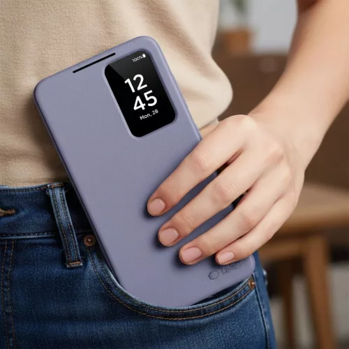 Tech-Protect Smart Wallet Samsung Galaxy S26 flip / kinyitható tok, lila