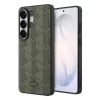 Lacoste PVC Blend Monogram Magnetic Samsung Galaxy S26 Ultra hátlap tok, MagSafe, khaki