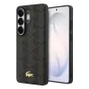 Lacoste PVC Blend Monogram Gold Logo Magnetic Samsung Galaxy S26 Ultra hátlap tok, MagSafe, barna