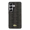 Lacoste PVC Blend Monogram Gold Logo Magnetic Samsung Galaxy S26 Ultra hátlap tok, MagSafe, barna