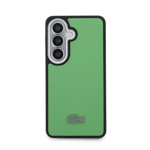 Lacoste Petit Pique Metal Logo Magnetic Samsung Galaxy S26 hátlap tok, MagSafe, zöld