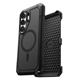   UAG Trooper Samsung Galaxy S26 Ultra MagSafe tok megerősített peremmel, ütésálló, kitámasztóval, Black Holster