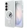 Karl Lagerfeld IML Choupette Peekaboo Logo Samsung Galaxy S26 mágneses tok, átlátszó