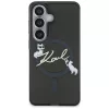 Karl Lagerfeld IML KC Script Samsung Galaxy S26 mágneses tok, MagSafe, fekete
