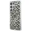 Guess IML Leopard Print Triangle Samsung Galaxy S26 Ultra mágneses tok, MagSafe, fekete
