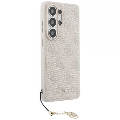 Guess 4G Classic Logo Charm Samsung Galaxy S26 Ultra mágneses tok, MagSafe, rózsaszín
