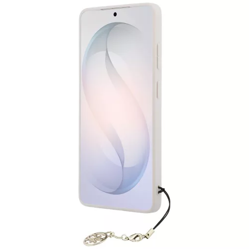 Guess 4G Classic Logo Charm Samsung Galaxy S26 Ultra mágneses tok, MagSafe, rózsaszín