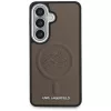 Karl Lagerfeld Embossed Ring Initials Samsung Galaxy S26 mágneses tok, MagSafe, barna